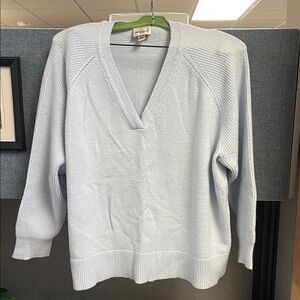 Baby blue vneck sweater